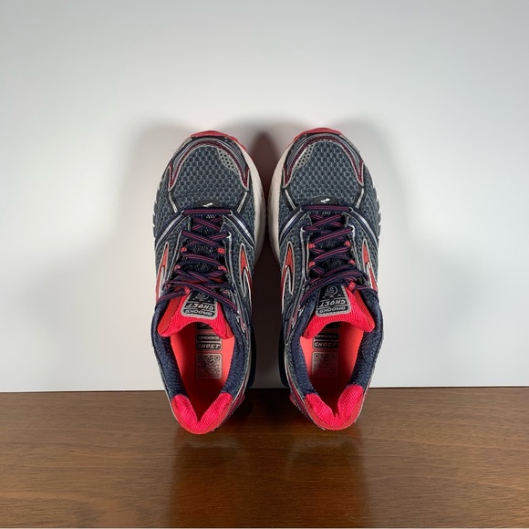 Brooks - Ghost 6 Athletic Shoes Red Gray - Women’s 8.5 - Picture 5 of 8